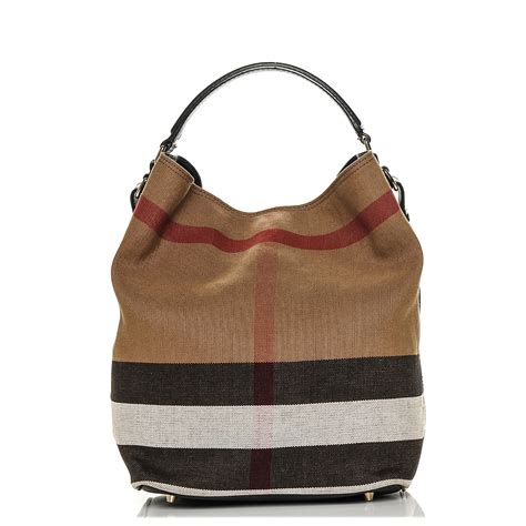 burberry canvas check medium ashby hobo|Burberry Ashby Medium Canvas Check Patchwork Hobo.